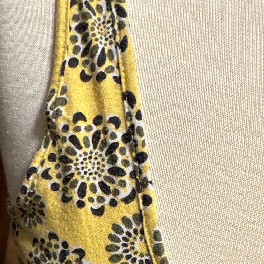 GAP Factory Yellow Patterned Tank Top Small - Picture 3 of 7